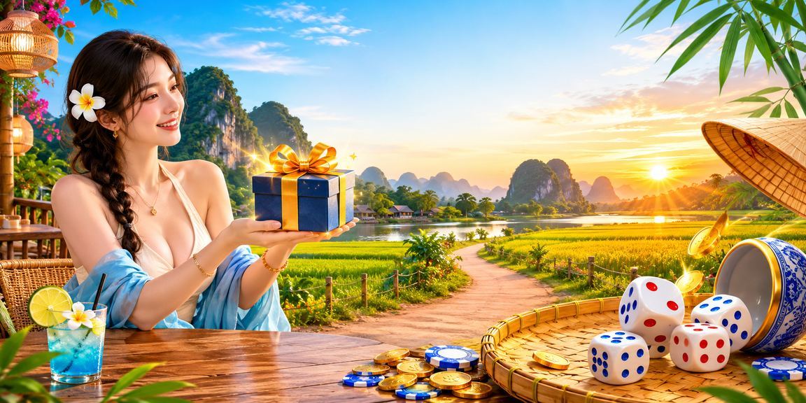 Không khí tài xỉu truyền thống tại Ninh Bình với người phụ nữ đội nón lá